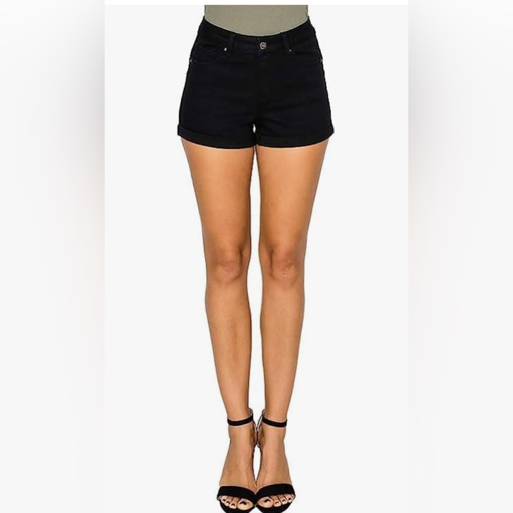 Wax Jean Butt I Love You Repreve High Waisted Sustainable Denim Shorts